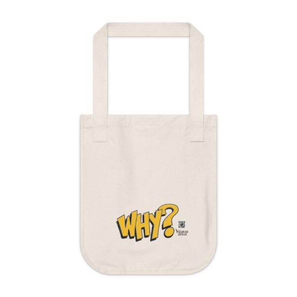 WHY? Organic Canvas Tote Bag: Creativity in Every Carry